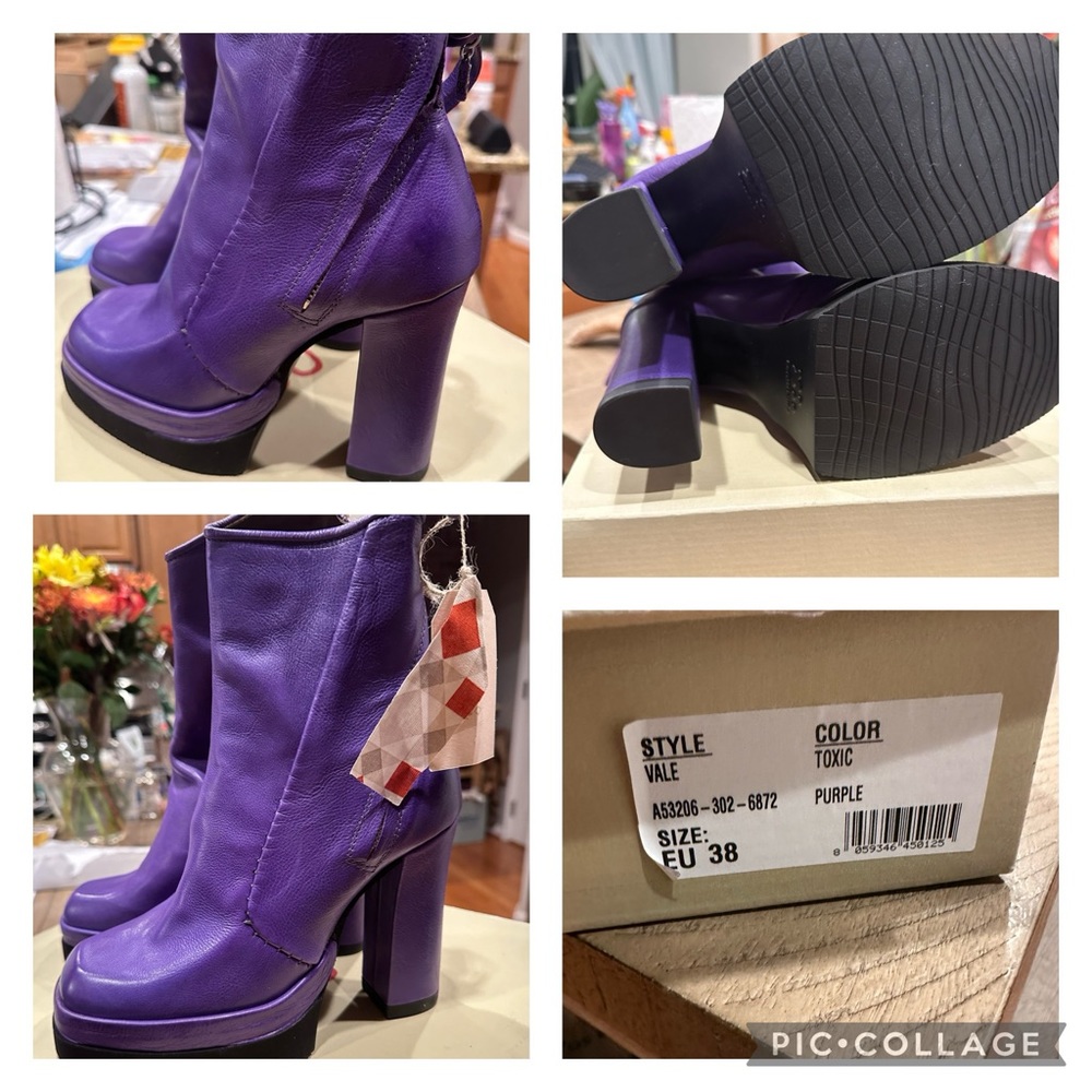 A.S. 98 boots in Toxic Purple BNIB - Picture 5 of 5